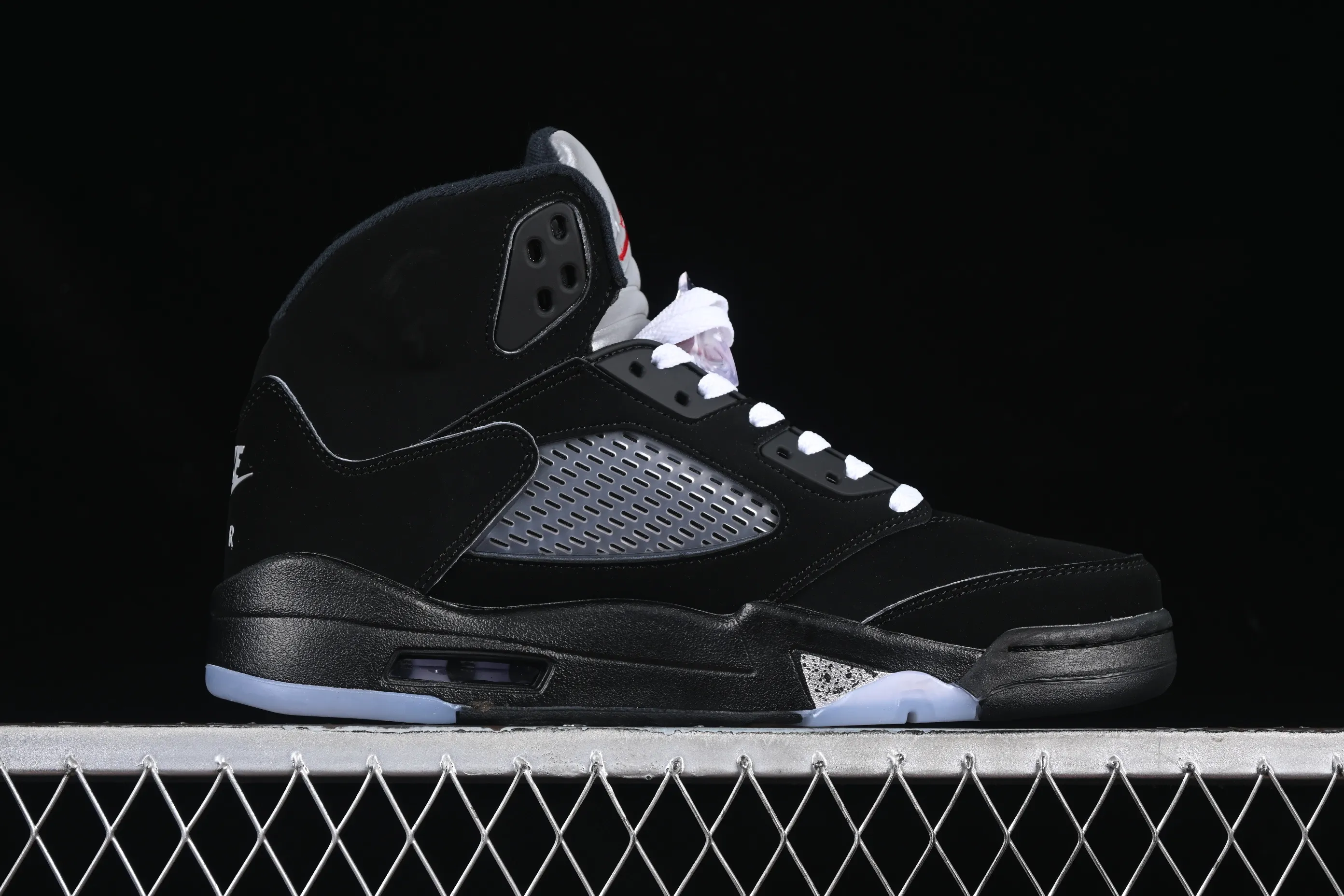 All categories Air Jordan Jordan series basketball shoes Air Jordan 5 Air Jordan 5 Black "Metallic Reimagined" AJ5 Joe 5 black silver HF3975-001